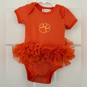 Clemson tutu onesie